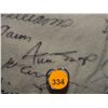 Image 26 : Pants Autographed by 60 HOF Players. Frame is 33x43, signatures include: Satchel Paige, Roger Maris,