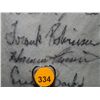 Image 29 : Pants Autographed by 60 HOF Players. Frame is 33x43, signatures include: Satchel Paige, Roger Maris,