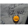 Image 35 : Pants Autographed by 60 HOF Players. Frame is 33x43, signatures include: Satchel Paige, Roger Maris,