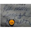 Image 36 : Pants Autographed by 60 HOF Players. Frame is 33x43, signatures include: Satchel Paige, Roger Maris,