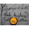 Image 43 : Pants Autographed by 60 HOF Players. Frame is 33x43, signatures include: Satchel Paige, Roger Maris,