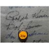 Image 50 : Pants Autographed by 60 HOF Players. Frame is 33x43, signatures include: Satchel Paige, Roger Maris,