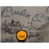 Image 7 : Pants Autographed by 60 HOF Players. Frame is 33x43, signatures include: Satchel Paige, Roger Maris,
