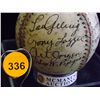 Image 3 : 1930's Yankees Team Ball autographed by Frank Crosetti, Cy Perkins, Earle Combs, Same Byrd, Babe Rut