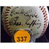 Image 10 : 1931 Yankees Team Ball Double Header Baseball Autographed by Babe Ruth, Bill Dickey, Herb Pennock, E