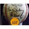 Image 8 : 1931 Yankees Team Ball Double Header Baseball Autographed by Babe Ruth, Bill Dickey, Herb Pennock, E