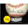 Image 2 : Babe Ruth and Lou Gehrig Autographed Baseball. Sandlot League Ball Autographed by Ruth and Gehrig. A