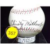 Image 2 : Christy Mathewson Autographed Baseball. Spalding Official League Ball. Appraised or estimated retail