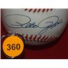 Image 4 : Pete Rose Shadowbox with Photo and Ball. Baseball Autographed by Pete Rose. Appraised or estimated r