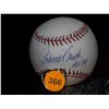 Image 2 : Johnny Bench Pewter Figurine Display Stand with Autographed Ball by Johnny Bench. Display Numbered 5