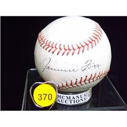 Jimmie Foxx Autographed Baseball. Wilson "GO GO SOX" Official League Ball. Appraised or estimated re