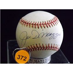 Joe DiMaggio Autographed Baseball. Rawlings Official American League Ball.  Appraised or estimated r