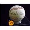 Image 1 : Babe Ruth and Lou Gehrig Autographed Baseball. Wilson Official Constellation League Ball. Appraised