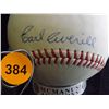 Image 2 : Earl Averill Autographed Baseball. Wilson A1010 Official Approved Major League Performance Specifica