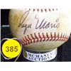 Image 2 : Roger Maris Autographed Baseball. Rawlings Official National League Ball. Appraised or estimated ret