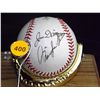 Image 1 : Joe DiMaggio and Marilyn Monroe Autographed Baseball. Spalding Official Major League Specifications