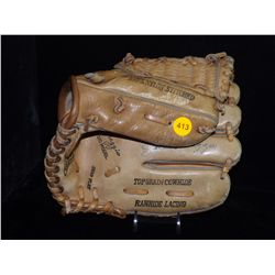 Joe DiMaggio Autographed Baseball Glove. Hollander Joe DiMaggio Model Mitt Signed by Joe DiMaggio. A