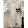 Image 1 : Mickey Mantle Autographed Jersey. NY Yankees Striped Mitchell and Ness Cooperstown Collection Loose