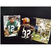 Image 1 : Brown, Meredith and Namath Autographed Photos. 3 Separate 8x10 Photos of Jim Brown, Don Meredith And