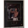 Image 1 : Muhammad Ali Autographed Photo. Framed and Matted 16x20 Color Photo. Appraised or estimated retail v