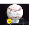 Image 1 : Grove, Foxx and Crawford Autographed Baseball. Tober Official Pony League Ball Signed by Lefty Grove