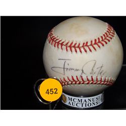 Jimmy Carter Autographed Baseball. Rawlings Official American League Ball. Appraised or estimated re