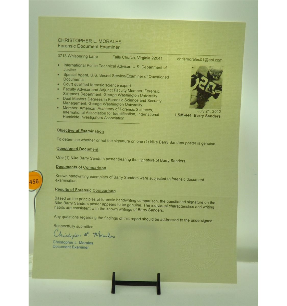 barry sanders nike poster