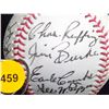 Image 8 : 1932 Yankees Autographed Baseball. J. deBeer and Son Double Header Ball Signed by: Ed Wells, Joe Sew