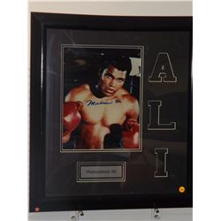Muhammad Ali Autographed Photo. Framed and Matted 11x14 Color Photo. Appraised or estimated retail v