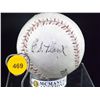 Image 1 : Ed Plank Autographed Baseball. Anchor Professional League Ball. Ed Plank's Name has Been Printed on
