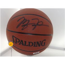 Michael Jordan Autographed Basketball. Spalding Tip-Off Ball. Appraised or estimated retail value $1