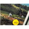 Image 8 : Field of Dreams Autographed Poster. Framed Color Lithograph Signed by:  Gaylord Perry,Duke Snider, B