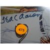 Image 8 : 500 Home Run Hitters Autographed Lithograph. Framed and Matted Lithograph Signed by: Ted Williams, F