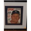 Image 1 : Mickey Mantle Autographed Magazine Cover. Framed, Matted ansd Mounted Sport Magazine, May 1967 Issue