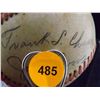 Image 6 : Chance, Tinker and Evers Autographed Baseball. Unlabeled, Red-Stitched Ball Bearing the Signatures o