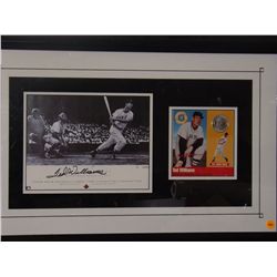 Ted Williams Display with Autographed Upper Deck Triple Crown Picture, and Commemorative "Legends of