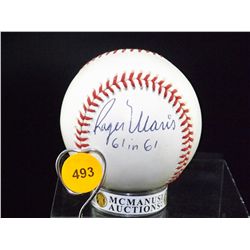 Roger Maris "61 in 61" Autographed Baseball. Spalding Official Major League Specifications No. 1 Bal