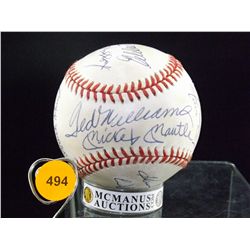 500 Home Run Club Baseball. Rawlings Official American League Ball Signed by: Mike Schmidt, Frank Ro