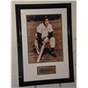 Image 1 : Joe DiMaggio Autographed Photo. Framed and Matted 12x20 Color Photo. Appraised or estimated retail v