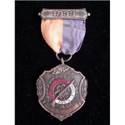 Illinois State Rifle Association 1933 Bronze Medal