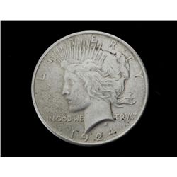 Hi-Grade 1924 Silver Peace Dollar- Luster