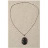Image 1 : Labradorite Sterling Oval Pendant Necklace