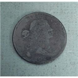 1802 Large Cent Draped Bust -Stems