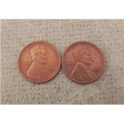 1929-S & 1932-D Lincoln Cents XF