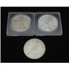 Image 2 : 3 Nice High Grade Dif Date Silver Peace Dollars 1922-24
