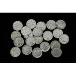 21 Mixed Dates UNC Silver Roosevelt Dimes