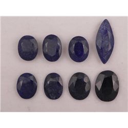 AWESOME 157.25 CTTW LOT OF MIDNIGHT BLUE SAPPHIRES