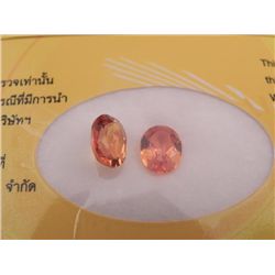 VIBRANT PAIR OF AZOTIN MYSTIC TOPAZ 4.22 CTTW CERTIFIED