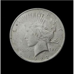 High Grade 1922 Silver Peace Dollar- Luster