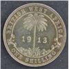 Image 1 : British West Africa 1913 Shilling Nearly UNC